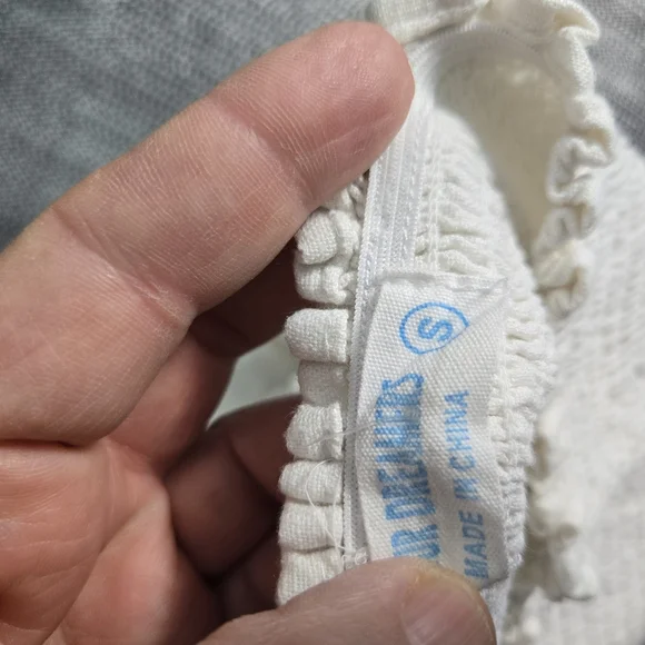 4OUR Dreamers White Dress Tiered Tube Top Size Small White NWT - Picture 11 of 16